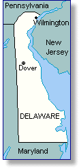 map of Delaware