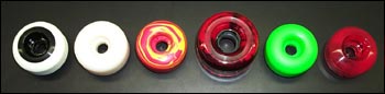 wheels in various colors and sizes