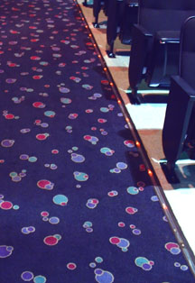 colorful theater carpet